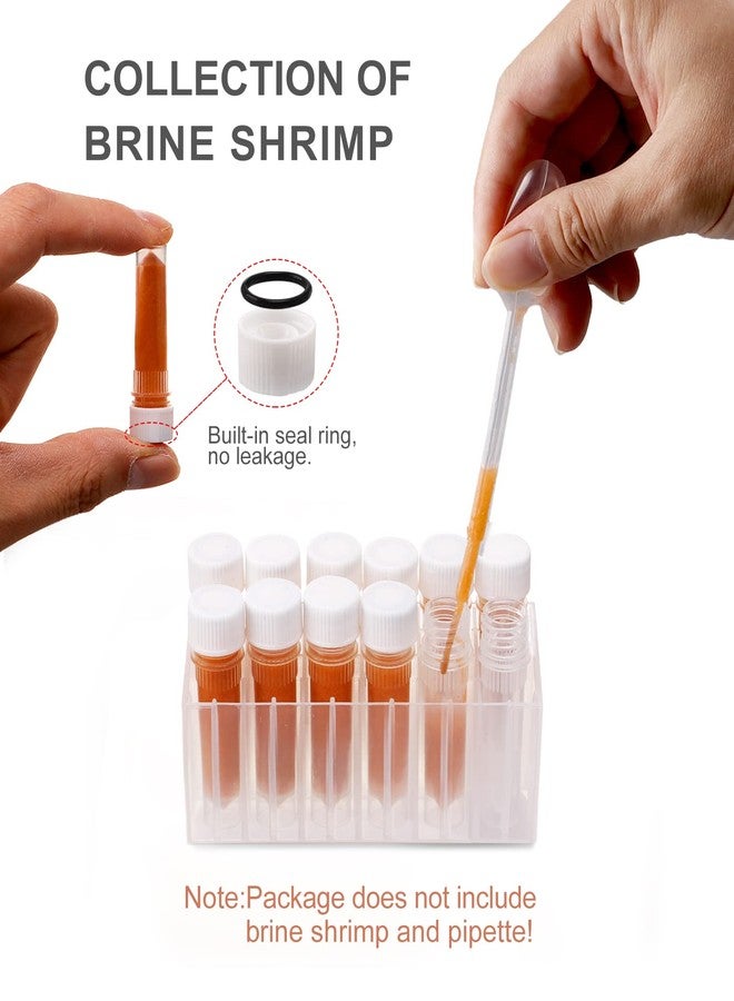Clscea Aquarium Baby Brine Shrimp Dispense Storage Container Collection Tubes Kit for Brine Shrimp Hatchery 12 x 1.5ml - Image 2
